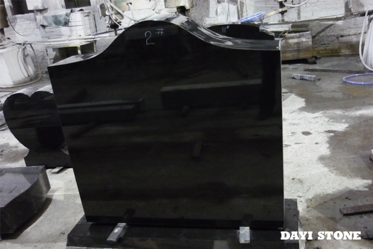 Black Natural Granite Stone Upright Headstones - Dayi Stone Black Natural Granite Stone Upright Headstones - Dayi Stone